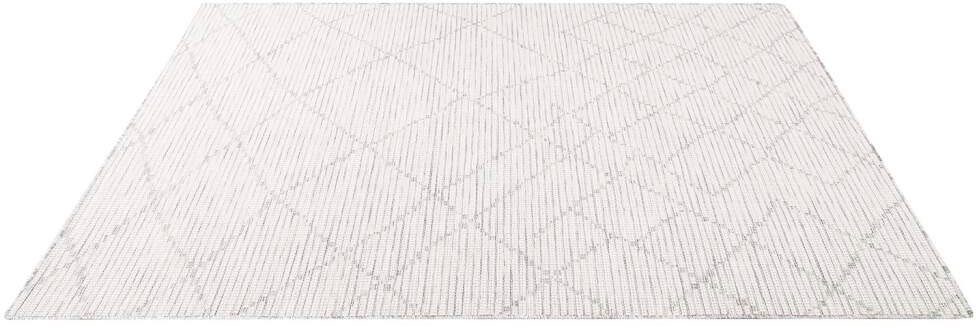 City, & Wetterfest Höhe: flach UV-beständig, 5 mm, rechteckig, Palm, gewebt Carpet Teppich grau