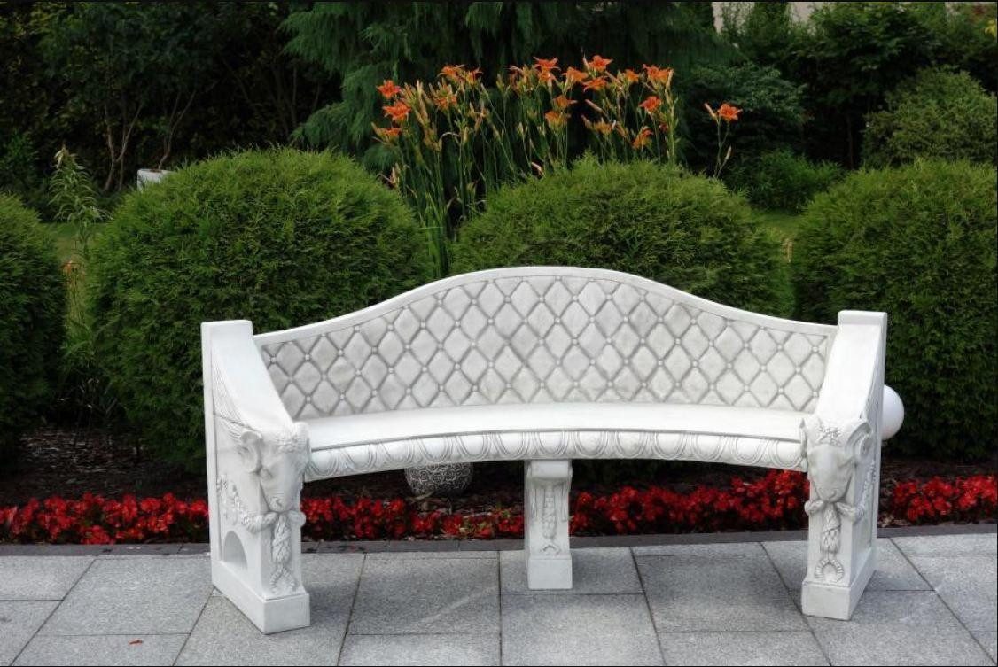 JVmoebel Bank Römische Stil-Sitzbank für Garten und Terrasse aus Beton, Made in Europa