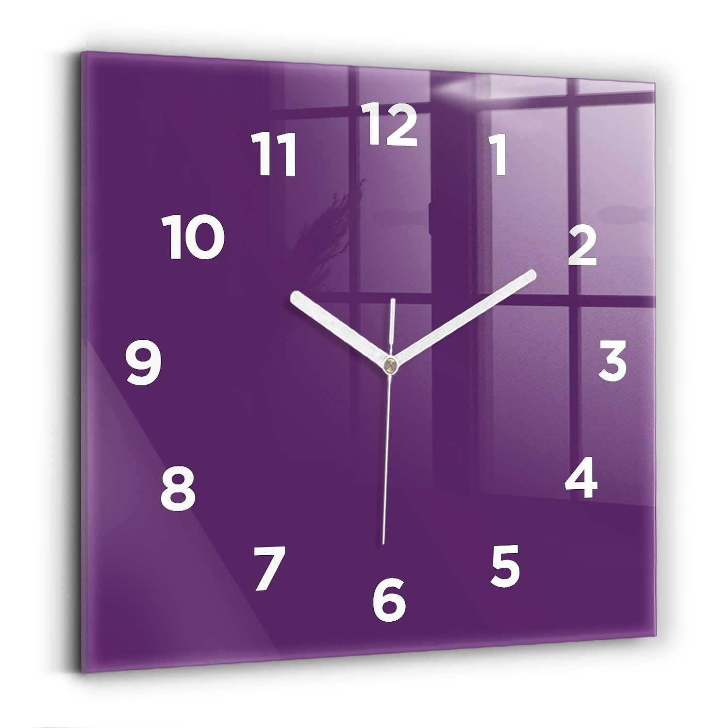 Tulup Wanduhr Glasuhr Modernistische Glaswanduhr 30x30cm günstig online kaufen
