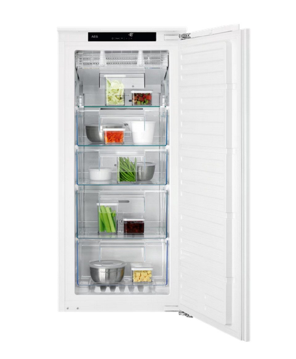 AEG Einbaugefrierschrank OAB7N12EF_933033426, 122.4 cm hoch, 55.6 cm breit, NoFrost, Temperatur-Warnung, Eiswürfelschale