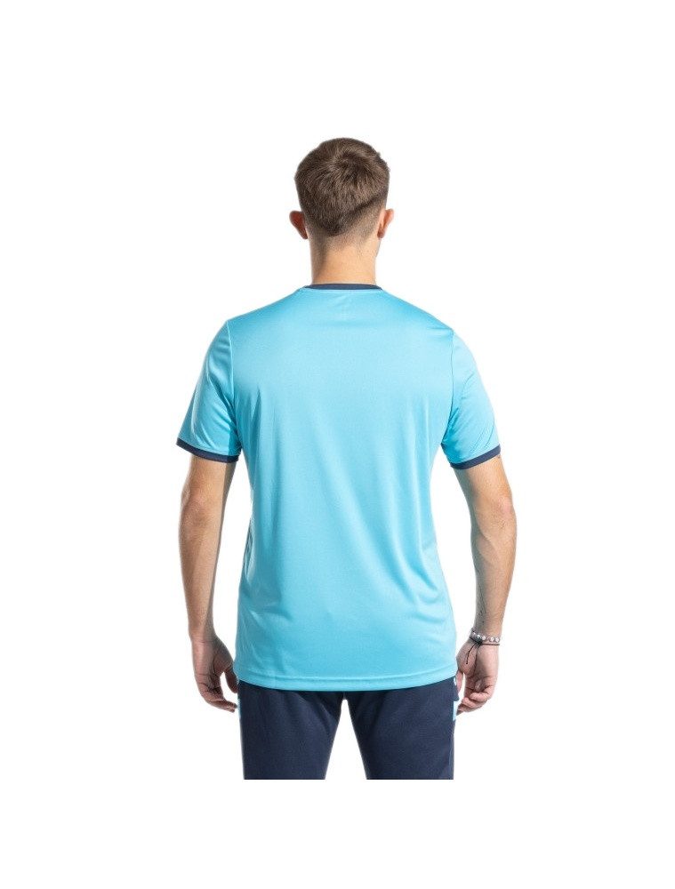 Joma T-Shirt Combi Premium (100% Polyester, atmungsaktiv) türkisblau Herren