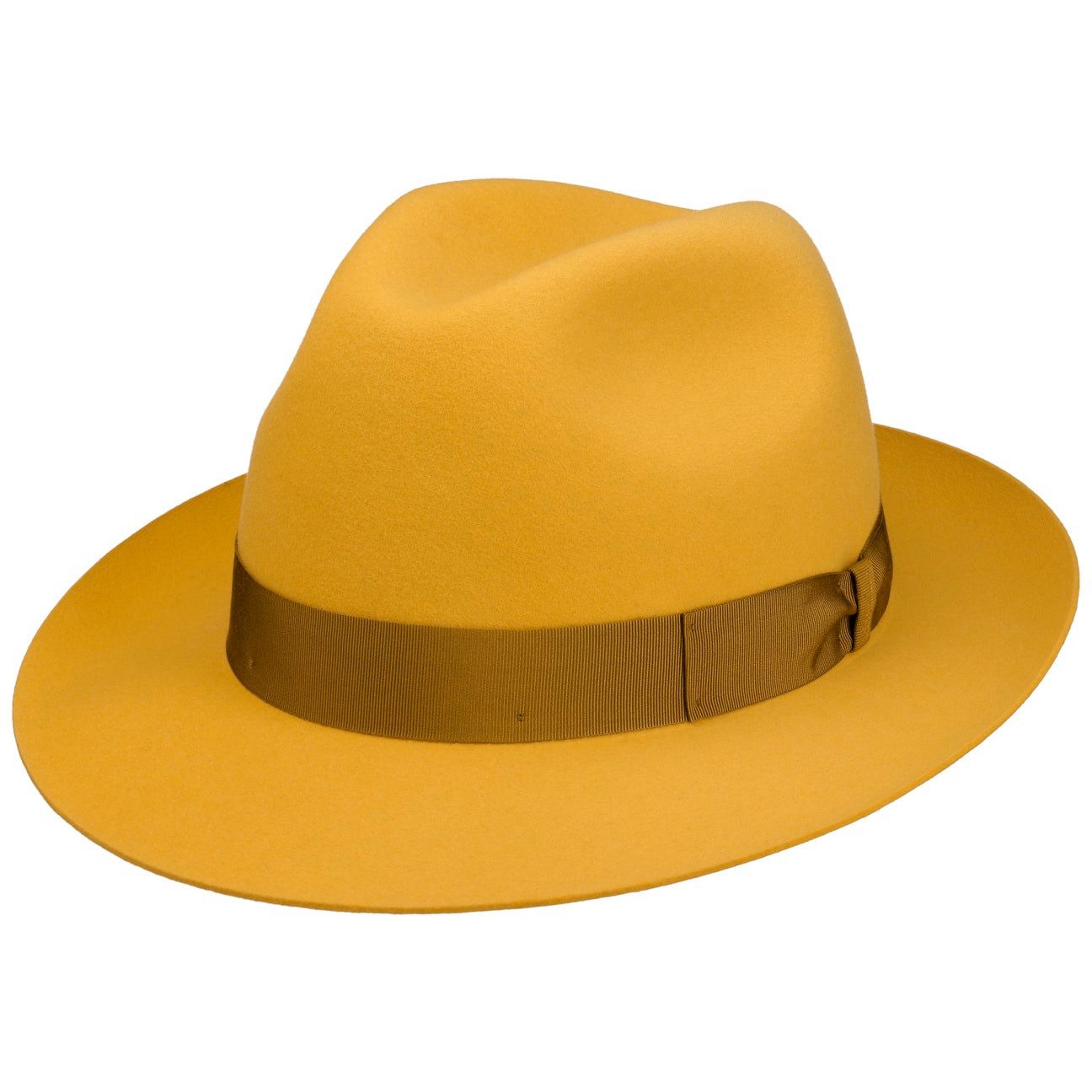 Borsalino Filzhut (1-St) Fedora mit Ripsband, Made in Italy