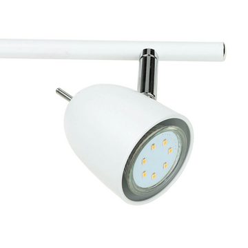 Licht-Erlebnisse Deckenstrahler OLIVIA, ohne Leuchtmittel, Deckenlampe Weiß Retro Design verstellbar 3x GU10 Deckenleuchte Spot