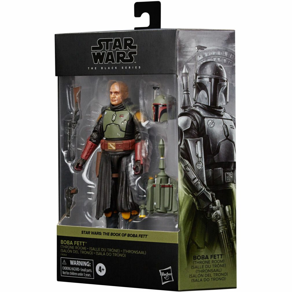 Hasbro Actionfigur Star Wars Schwarze Serie Boba Fett Thronraum 15cm