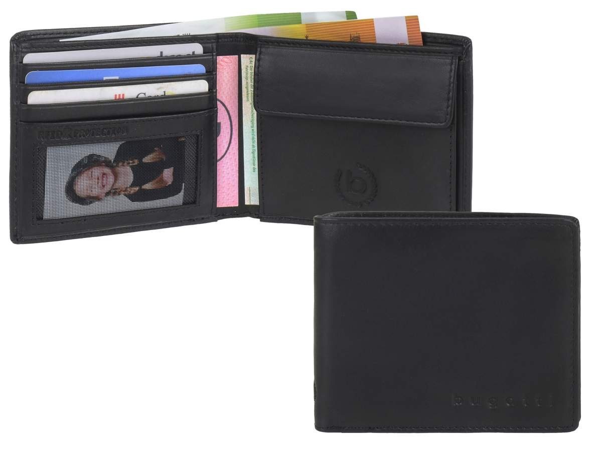 bugatti Geldbörse Primo RFID, Brieftasche, Herrenbörse, RFID-Schutz
