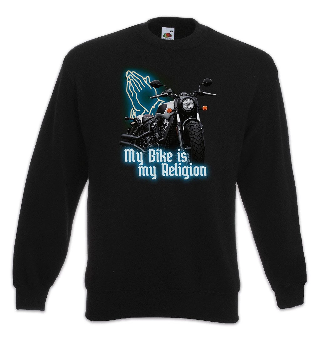 Sweatshirt My Bike Is My Religion Sweatshirt Rider Biker Club MC Rocker Adler