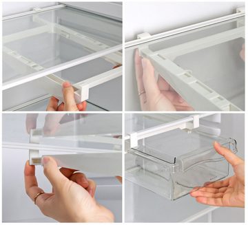 BAYLI Pizzaschneider Universal Kühlschrank Behälter Kunststoff, 30x19,5x9,5cm Zusatz Schub