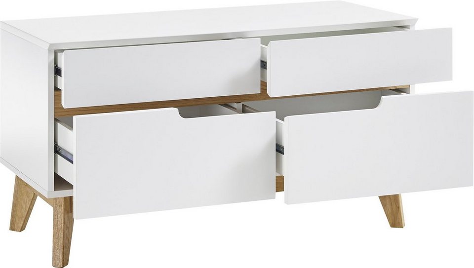 MCA furniture Sitzbank Cervo, Breite ca. 97 cm, Garderobenbank in weiß matt  lackiert
