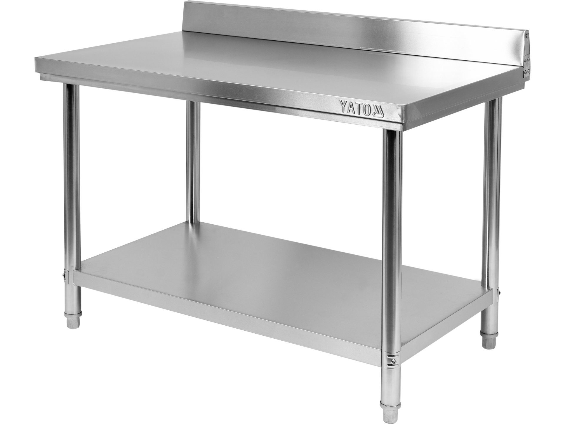 TRIZERATOP Arbeitstisch Anstelltisch mit Regalboden 80x60x85+10 cm, Edelstahl (Anstelltisch mit Regalboden 80x60x85+10 cm, Edelstahl, Anstelltisch mit Regalboden 80x60x85+10 cm, Edelstahl)