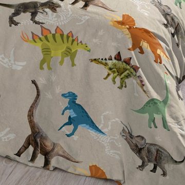 Kinderbettwäsche Dinosaurier Trendy Bedding, ESPiCO, Baumwolle, 2 teilig, Urzeit, Saurier
