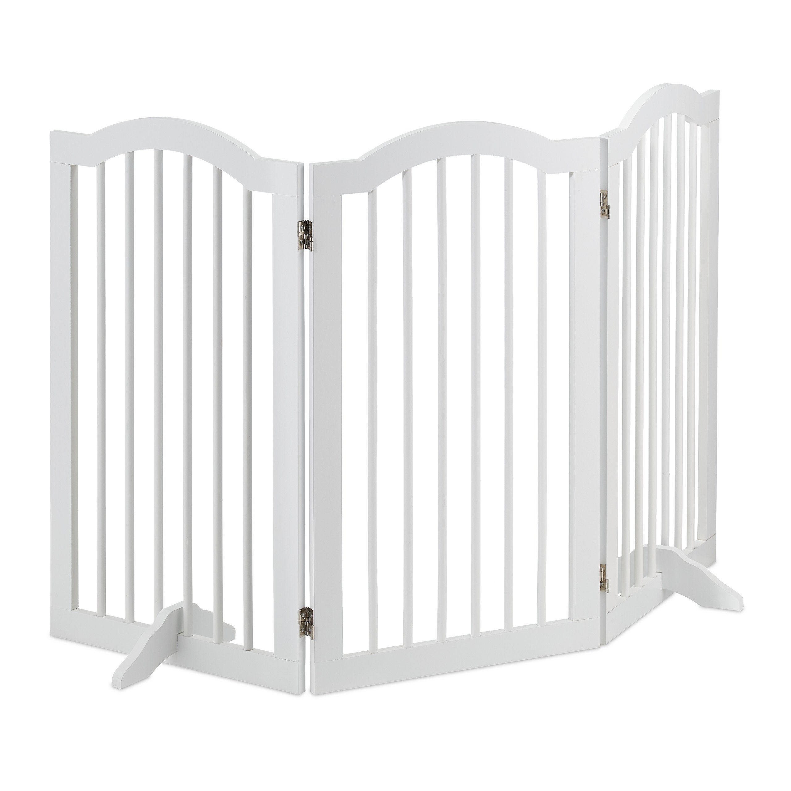relaxdays Universalschutzgitter Weißes Absperrgitter 92 cm hoch