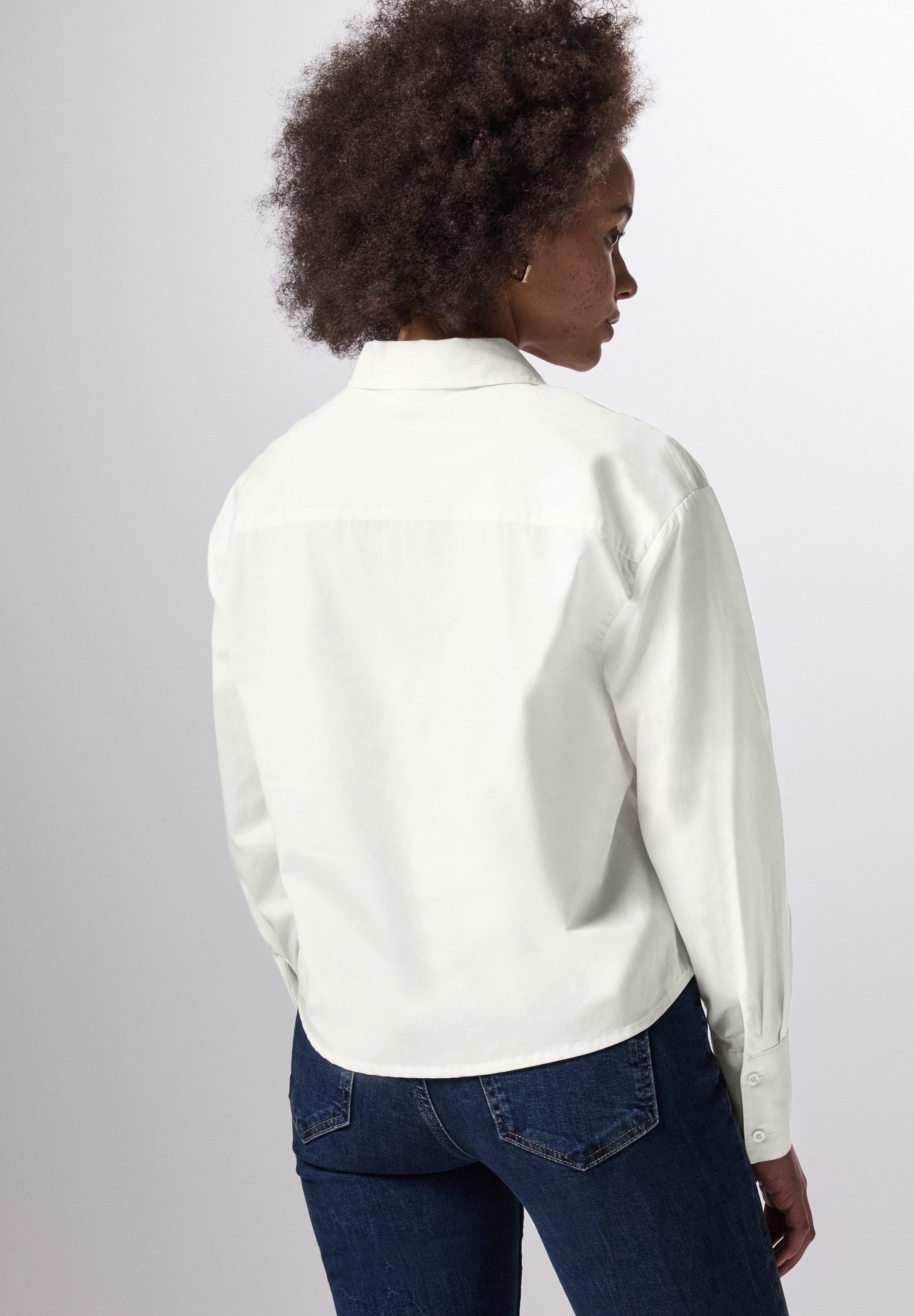 STREET ONE STUDIO Hemdbluse aus reiner günstig online kaufen