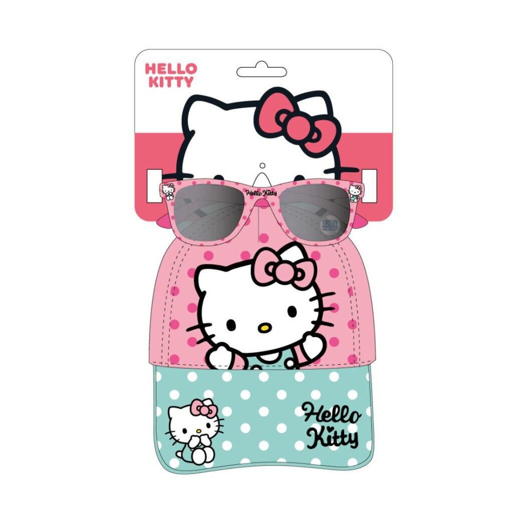 Hello Kitty Sonnenbrille Hello Kitty Sonnenbrille und Baseballkappen-Set