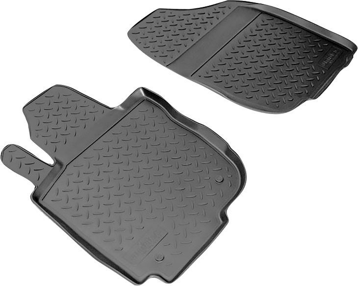 RECAMBO Passform-Fußmatten CustomComforts (2 St), für Toyota RAV4, III Typ  CA30W 2006 - 2013 vorne, perfekte Passform