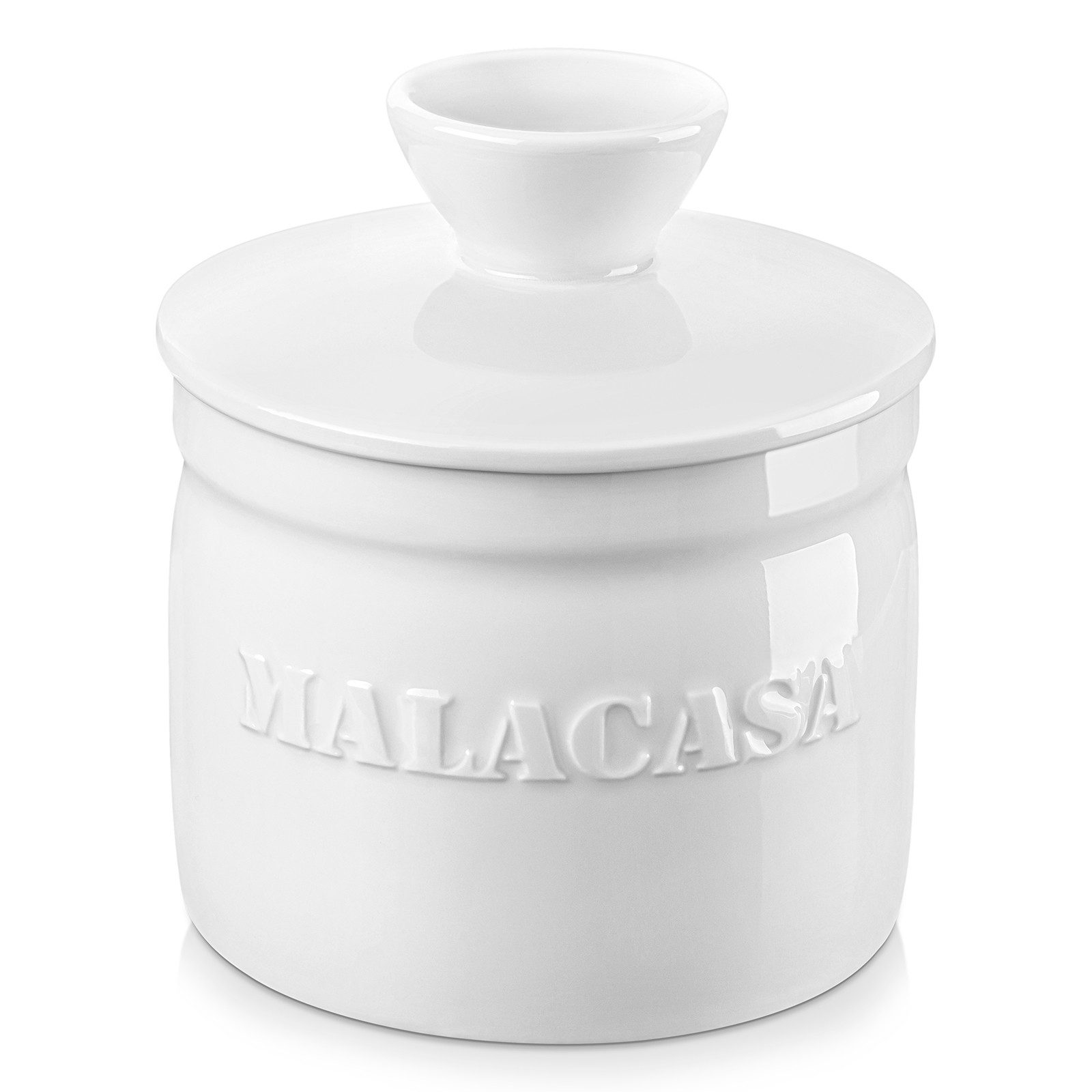 MALACASA Butterdose Französische Butterdose mit Wasserversiegelung, Porzellan mit Deckel, Porzellan, (1-tlg)
