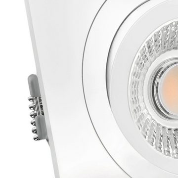 SSC-LUXon LED Einbaustrahler QF-2 LED Einbauspot schwenkbar mit dimmbarem LED Modul 6W warmweiss, Warmweiß