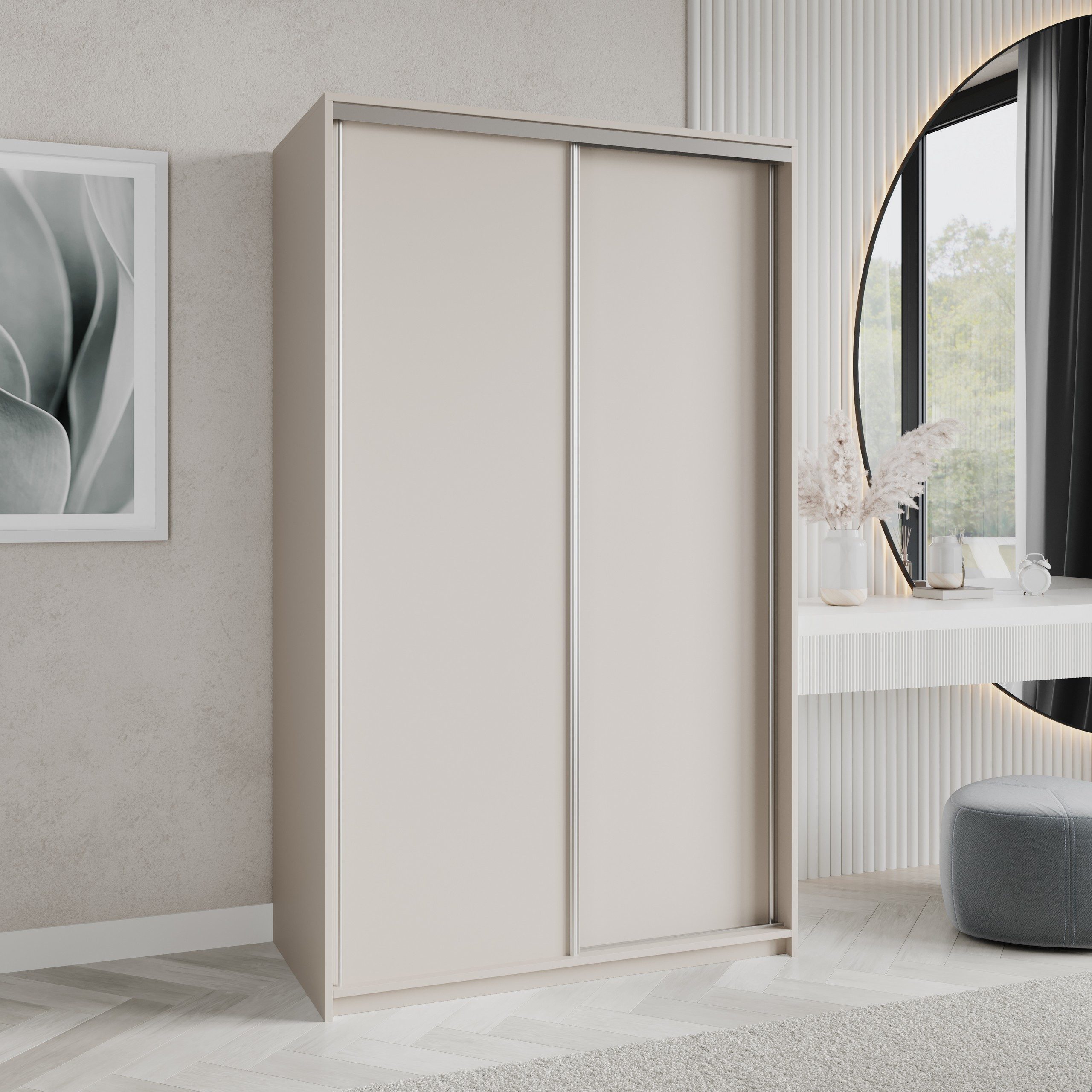 Masseno Schwebetürenschrank NISSE Kleiderschrank mit Schubladen Schrank Sch günstig online kaufen