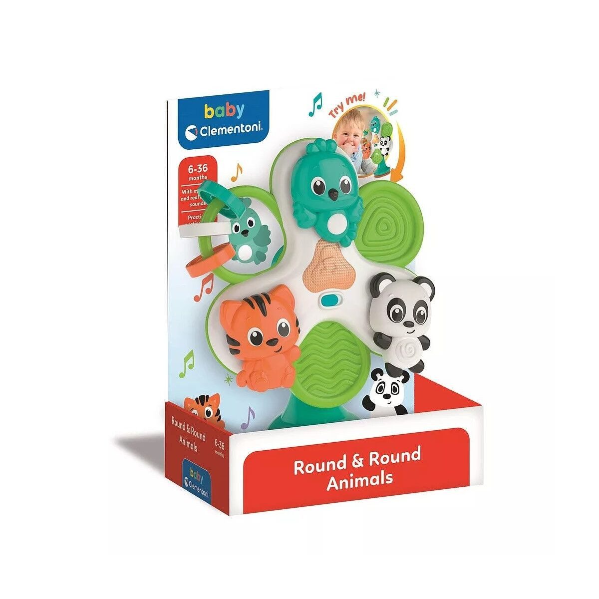 Lernspielzeug Tiere Buddies Clementoni Karussell