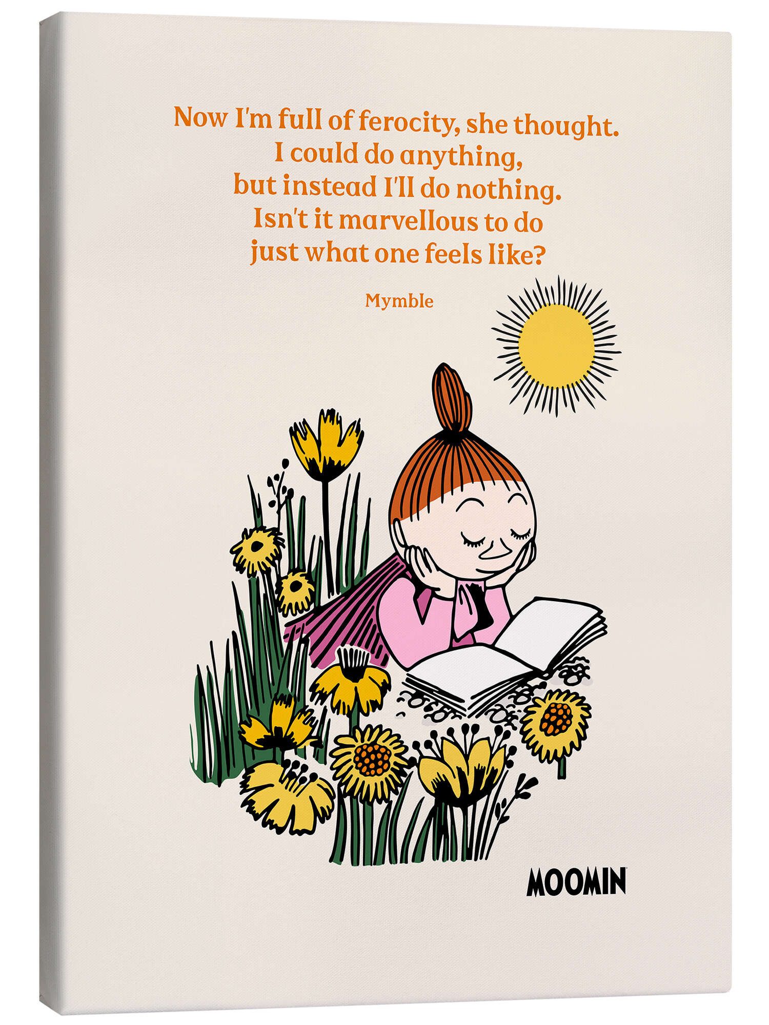 Posterlounge Wandbild Isn't it marvellous to do just what one feels like? - Mymble, Moomin, erhältlich als Poster, Leinwandbild, Wandsticker oder Acrylglasbild