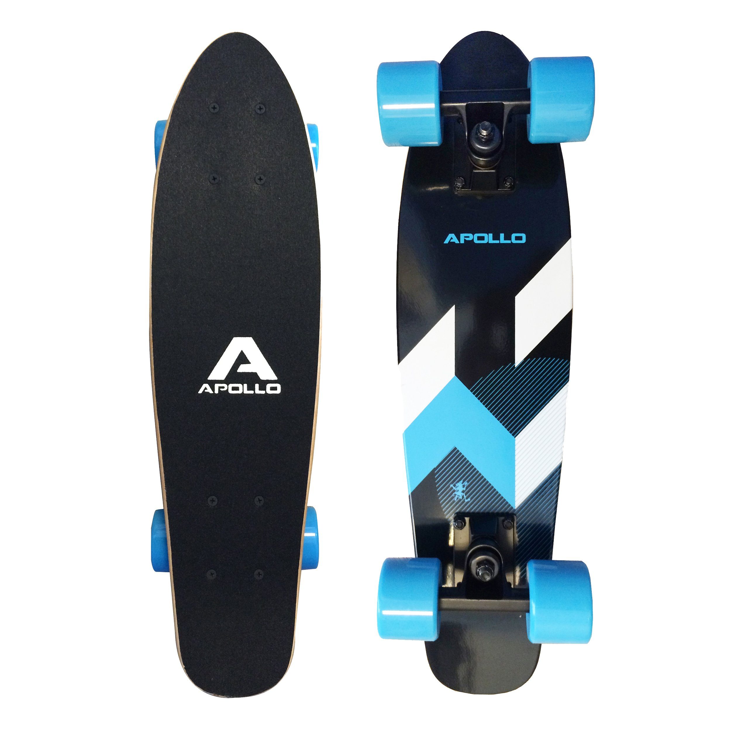 Apollo Miniskateboard Fancyboard Classic Blue 22", kompakt mit hochwertiger Verarbeitung