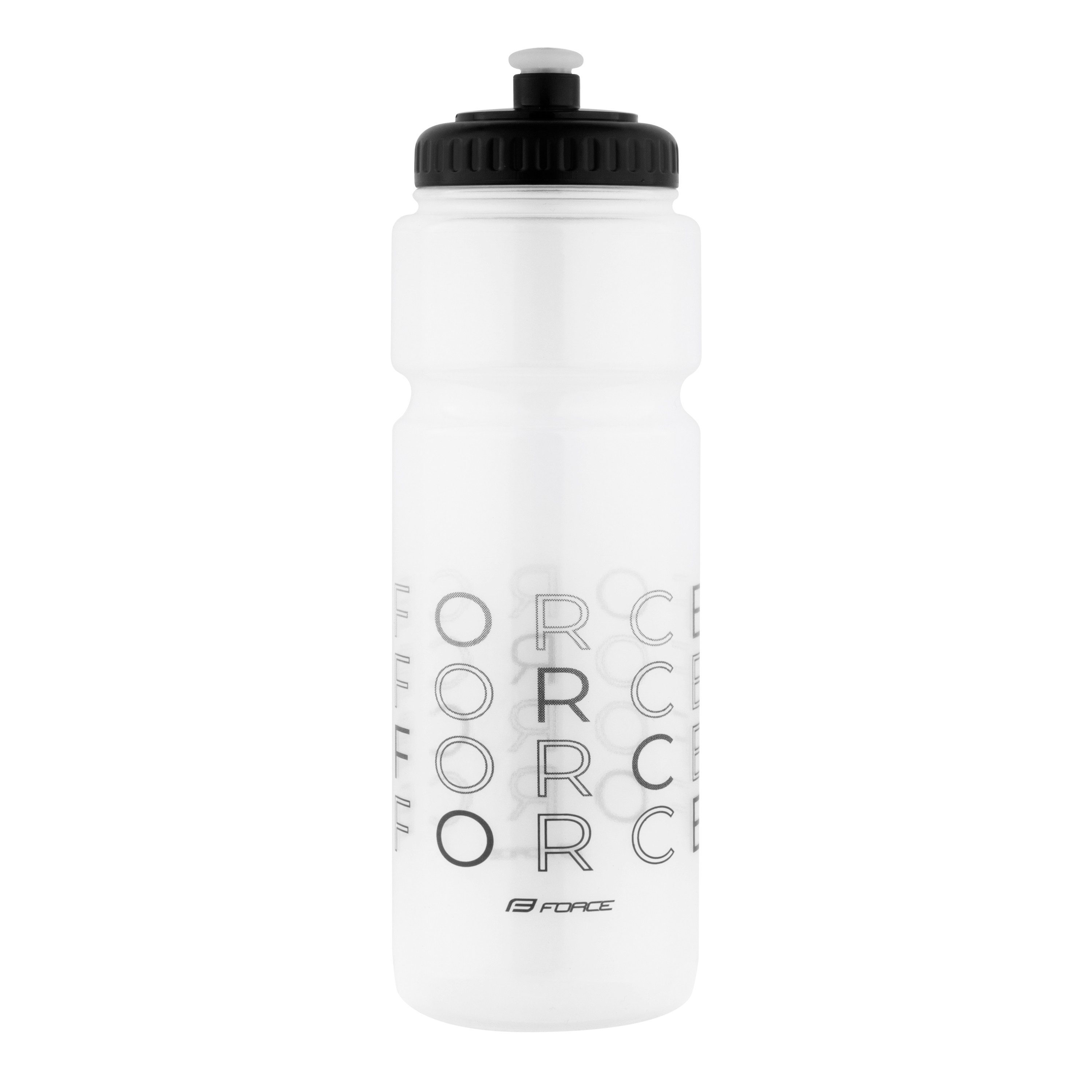 FORCE Trinkflasche Force Flasche Enjoy 0.75 l Schwarz Transparent