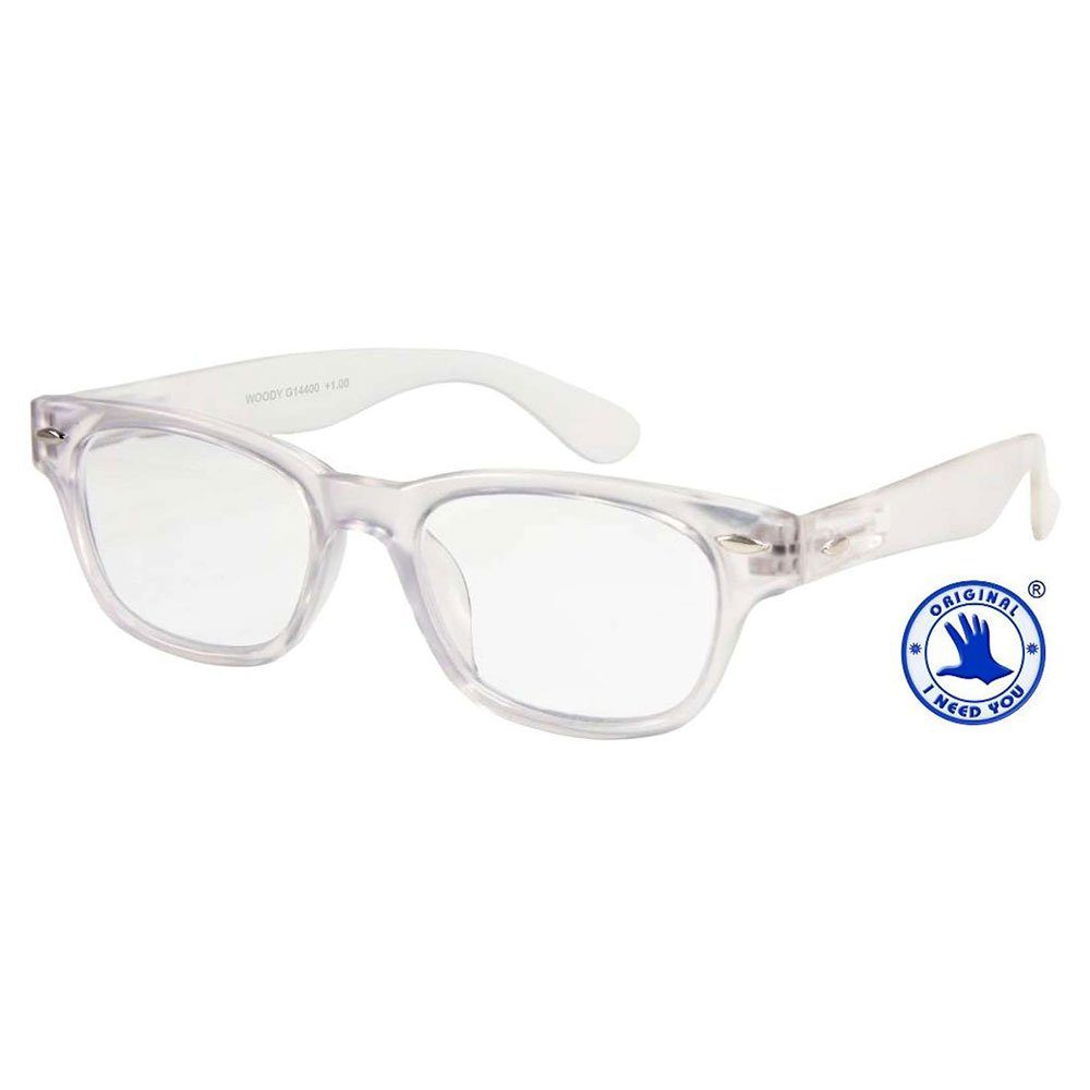 I Need You Lesebrille Woody Kristall mit Etui (1,0 dpt)