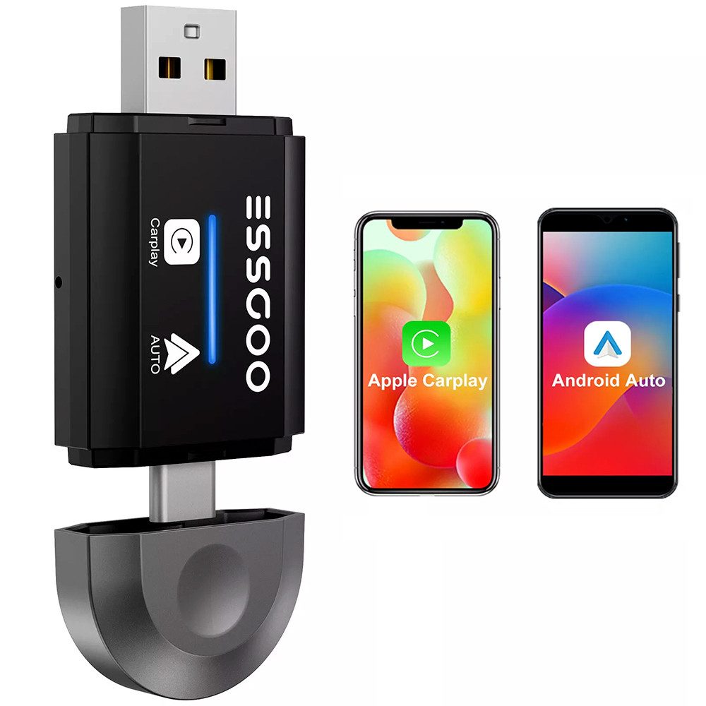 Wireless Carplay Adapter Android Auto USB Car Dongle Connect Box Adapter