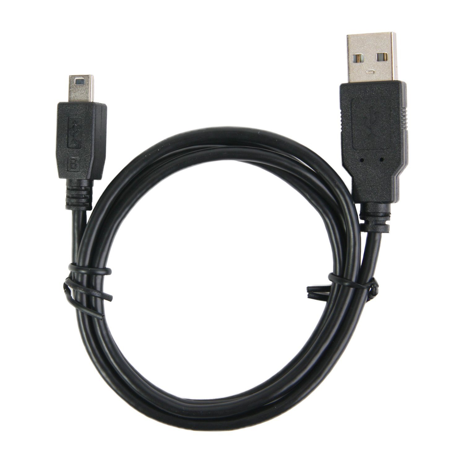AIV 1m Mini-USB Kabel Daten-Kabel Ladekabel USB-Kabel, USB Typ A, USB Typ  Mini-B, USB 2.0 Anschluss-Kabel mit Mini-B-Stecker, passend für PC,  Notebook, Laptop, Tablet, Handy, Smartphone, Navi, MP3-Player etc.