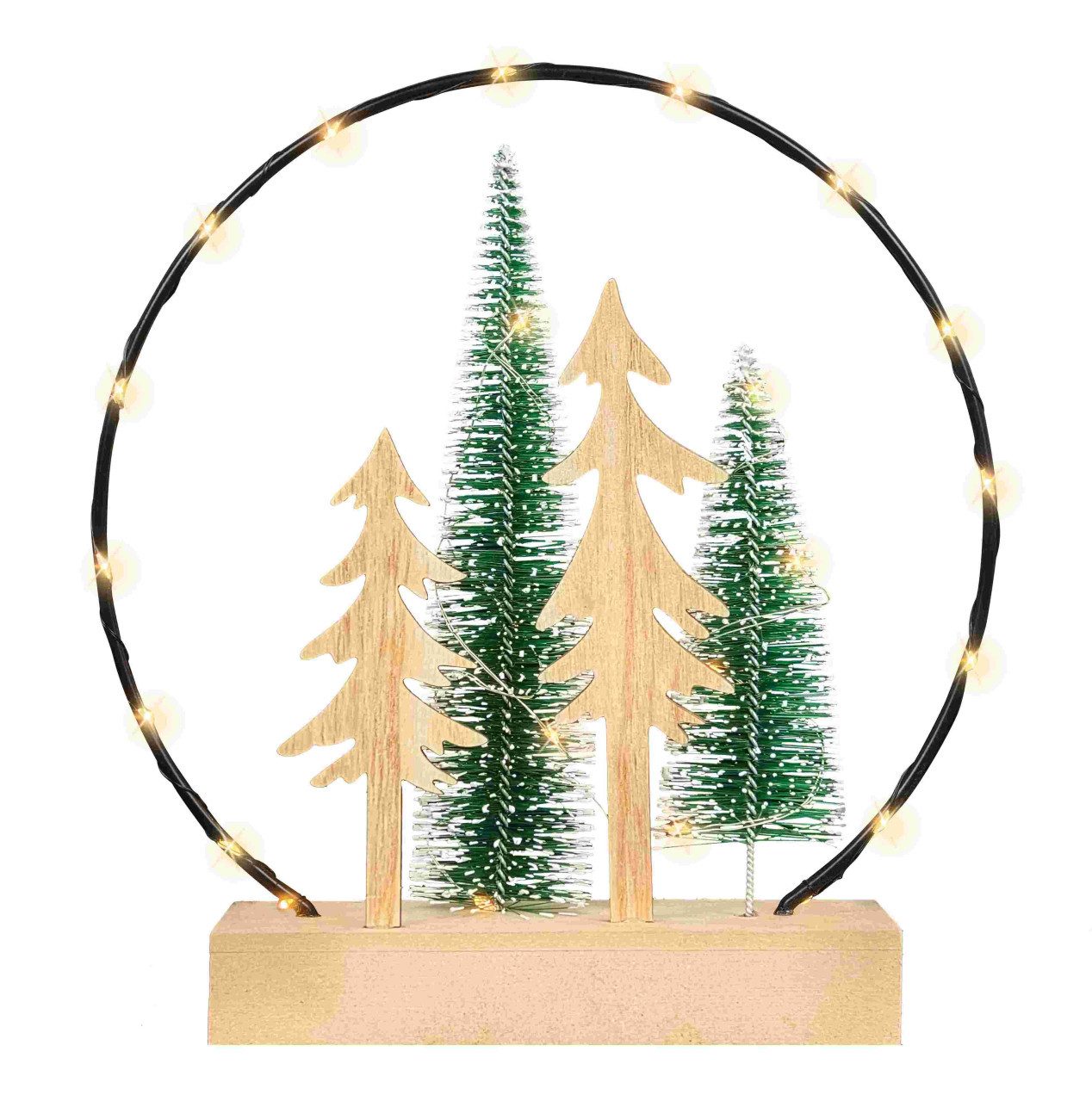 Trend Line Dekofigur TrendLine Tischdeko Metall+Holz 24 x 8 x 25 cm