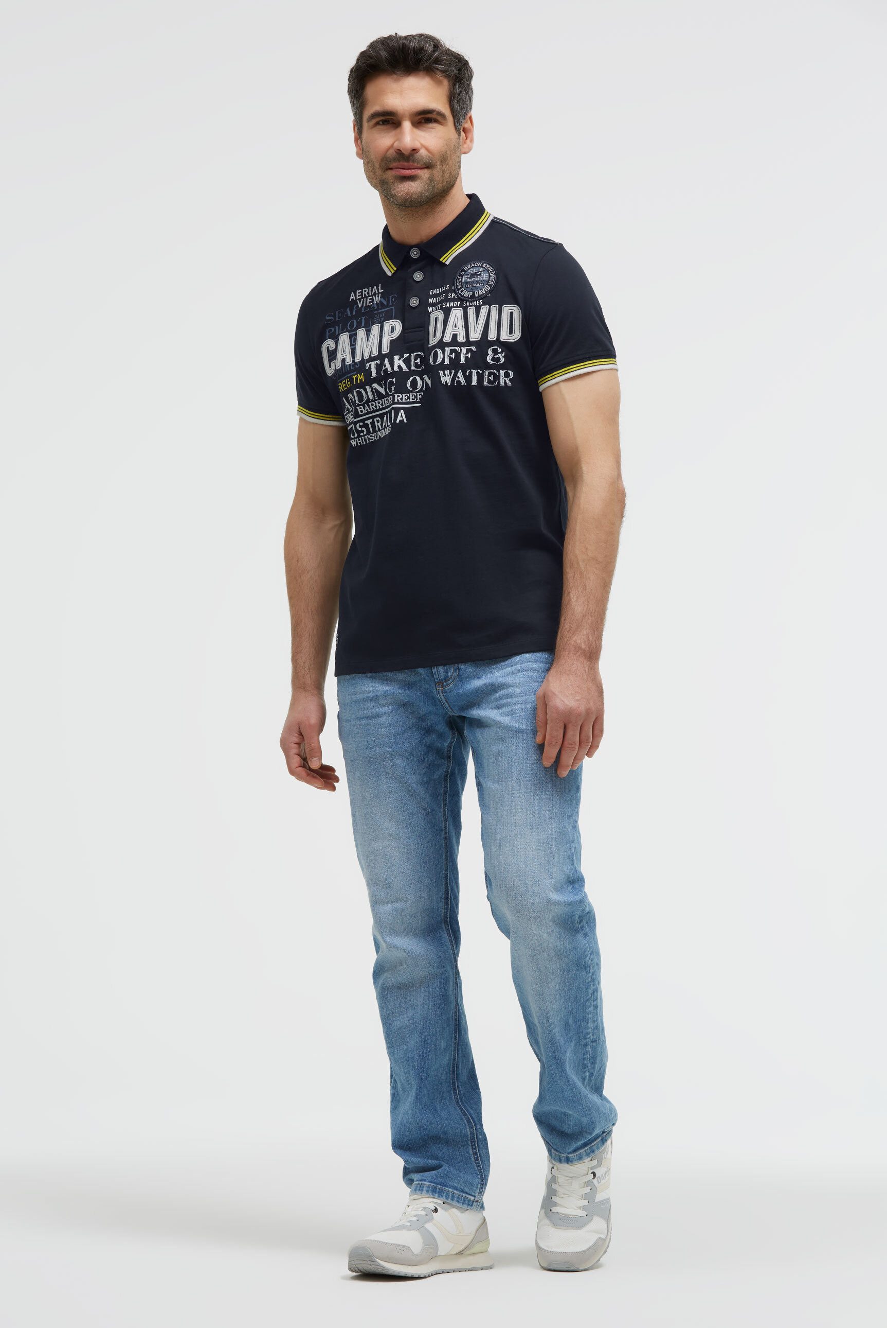 CAMP DAVID Poloshirt aus Baumwolle