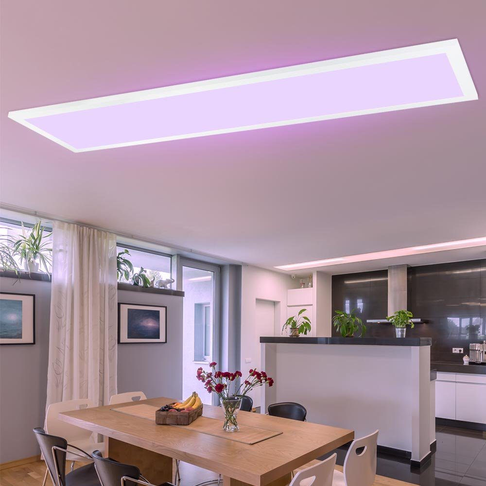Deckenpanel Home LED und Panel, etc-shop Warmweiß, Kaltweiß, Farbwechsel, Ein- fest Tageslichtweiß, verbaut, Smart LED-Leuchtmittel Neutralweiß, LED