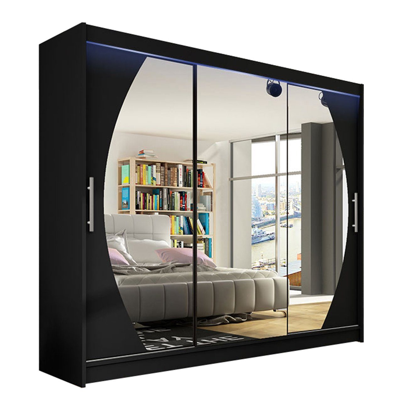 MIRJAN24 Kleiderschrank Aston V (mit Frontspiegel, günstig online kaufen