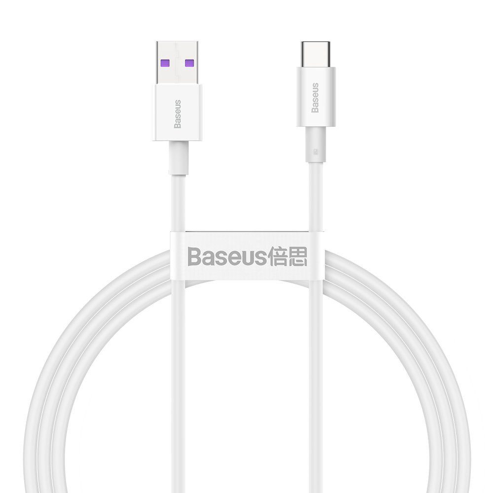 Baseus Superior Kabel USB - USB Typ C 6A 66W 1m weiß (CATYS-02) Smartphone-Kabel