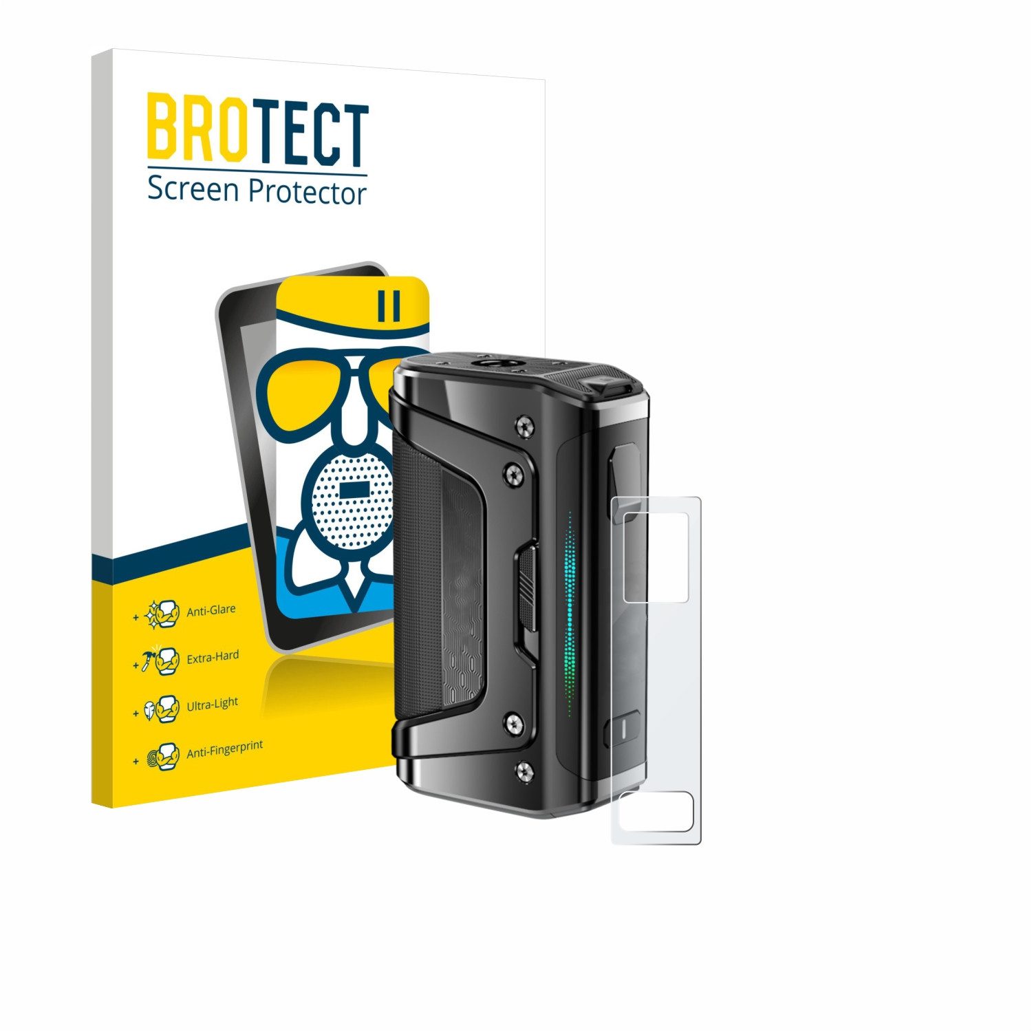 BROTECT Displayschutzglas Folie für GeekVape Aegis Legend 5, Schutzfolie Glas Panzer Display Schutz matt