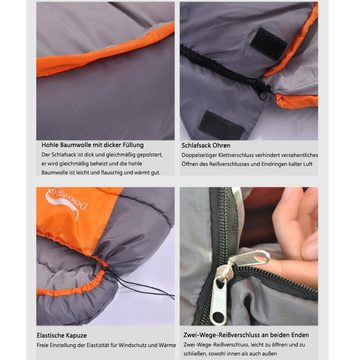 GelldG Schlafsack Schlafsack Outdoor Mumienschlafsack, Leichtes Wasserabweisend