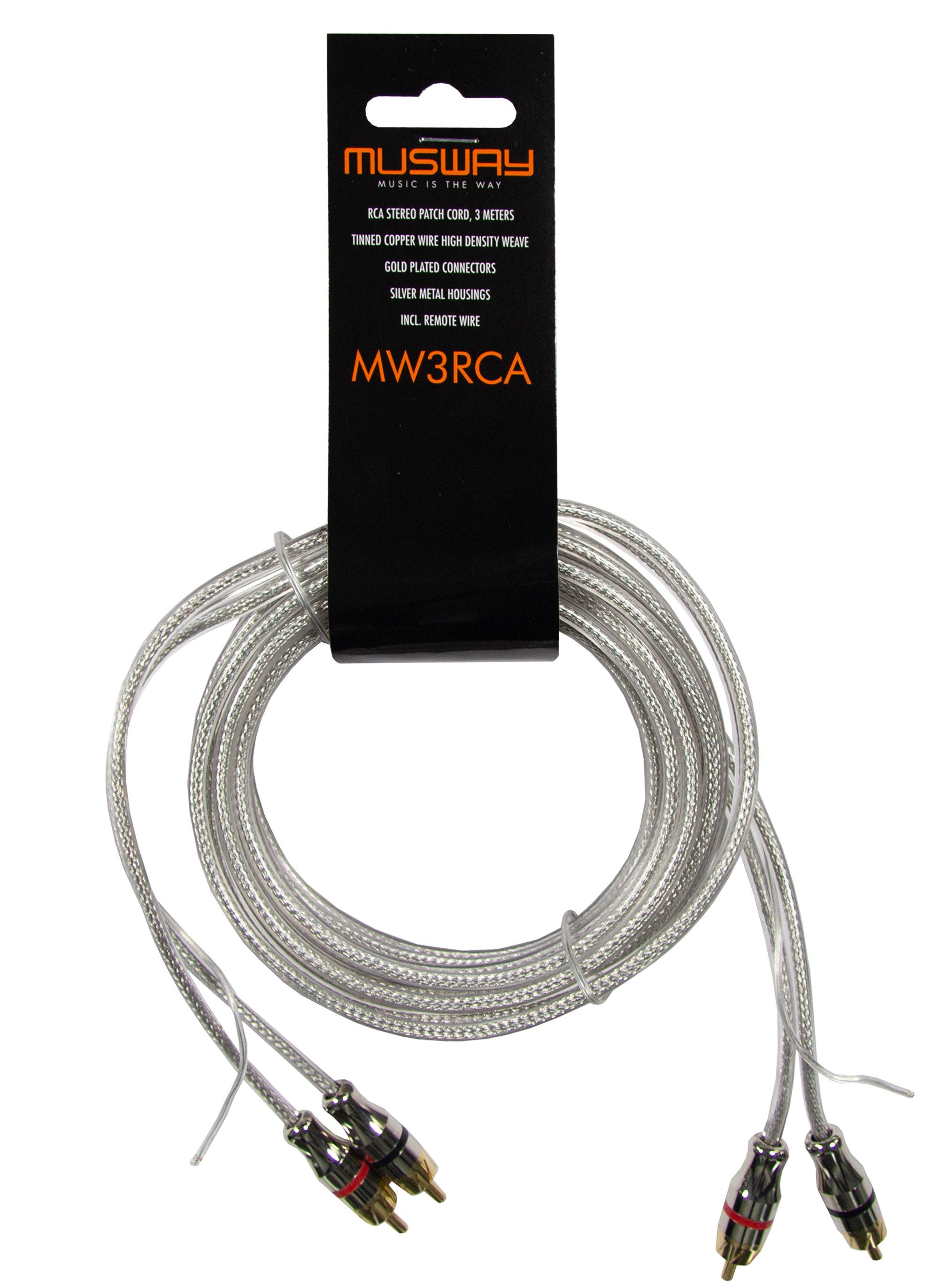 Musway MUSWAY MW3RCA Cinchkabel 3 m Audio- & Video-Kabel