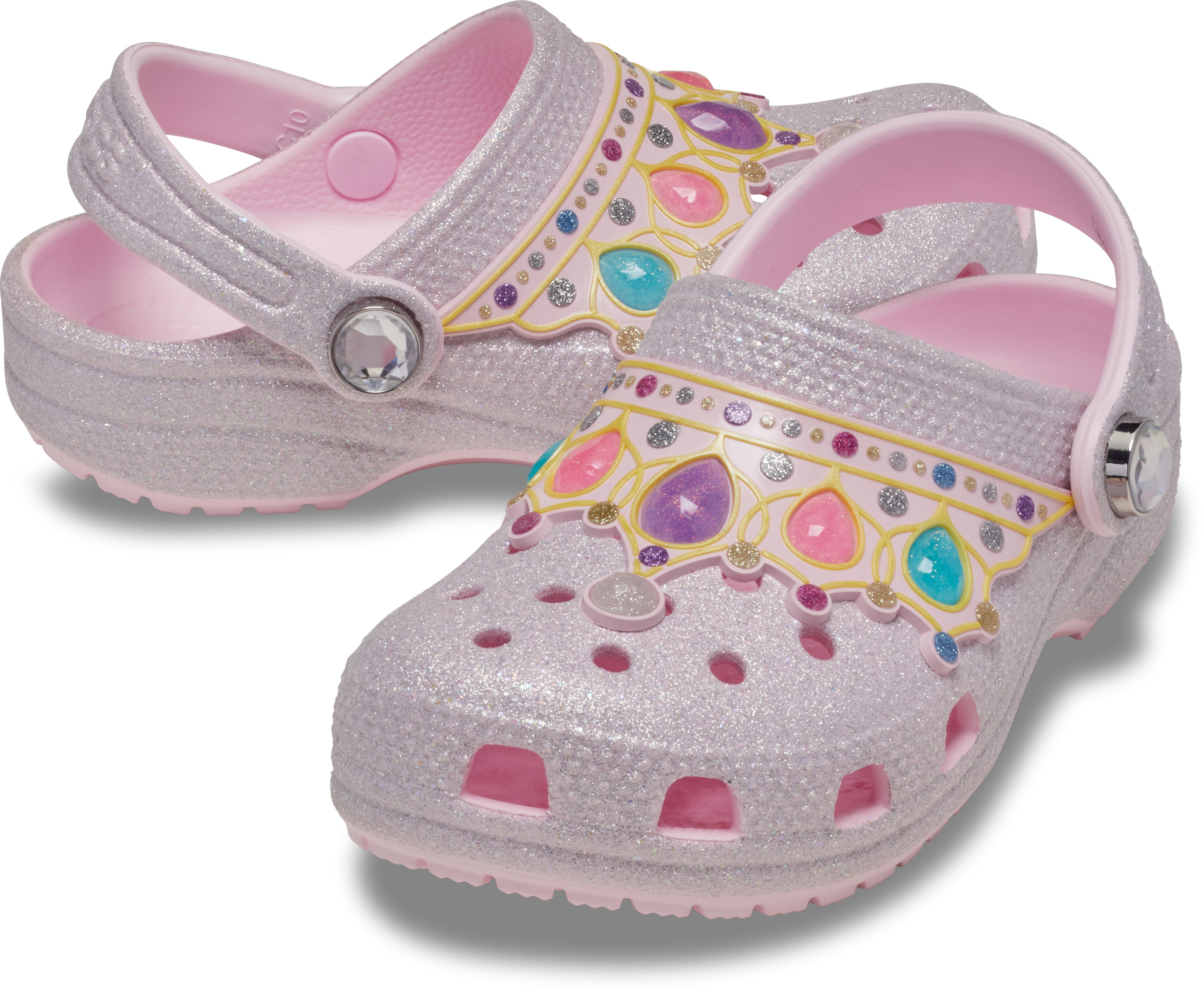Crocs Classic IAM Princess Clog Clog Schlupfschuh, Hausschuh mit schwenkbarem Fersenriemen, Luftöffnungen