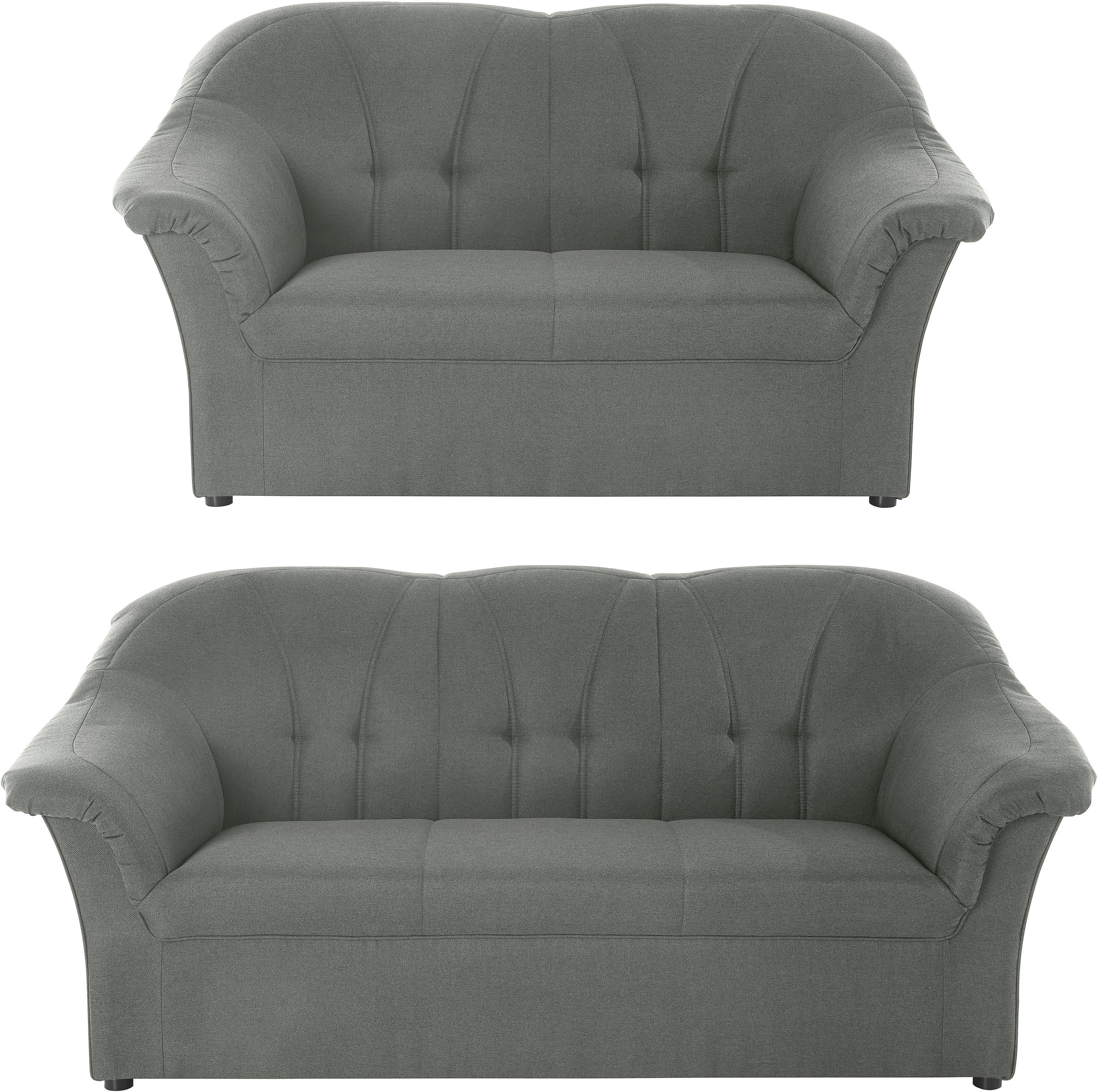 DOMO collection Polstergarnitur Pegnitz, (Set), 3-Sitzer & 2-Sitzer-Set
