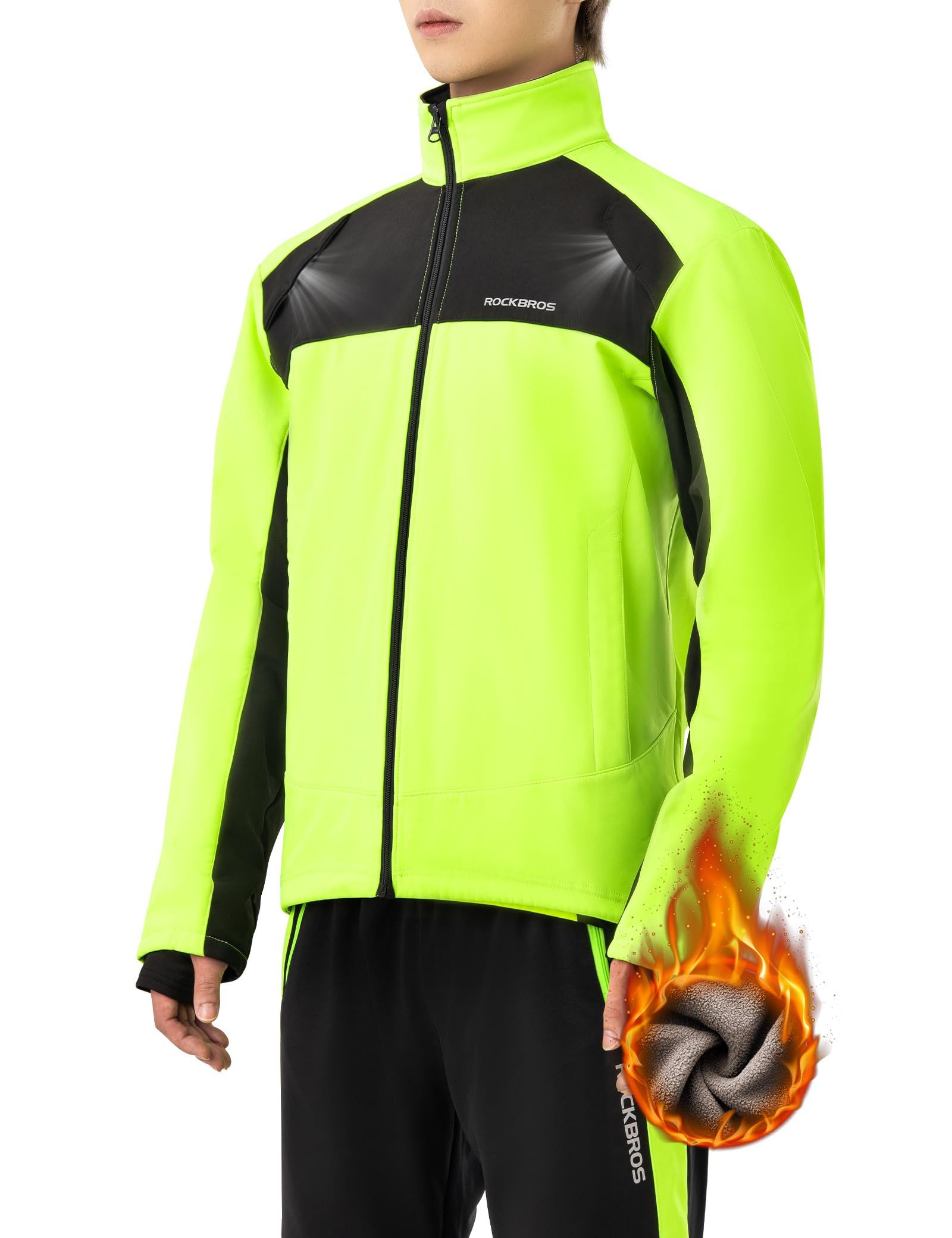 ROCKBROS Fahrradjacke Winter Thermo Fleece Fahrradbekleidung (für Outdoor-A günstig online kaufen