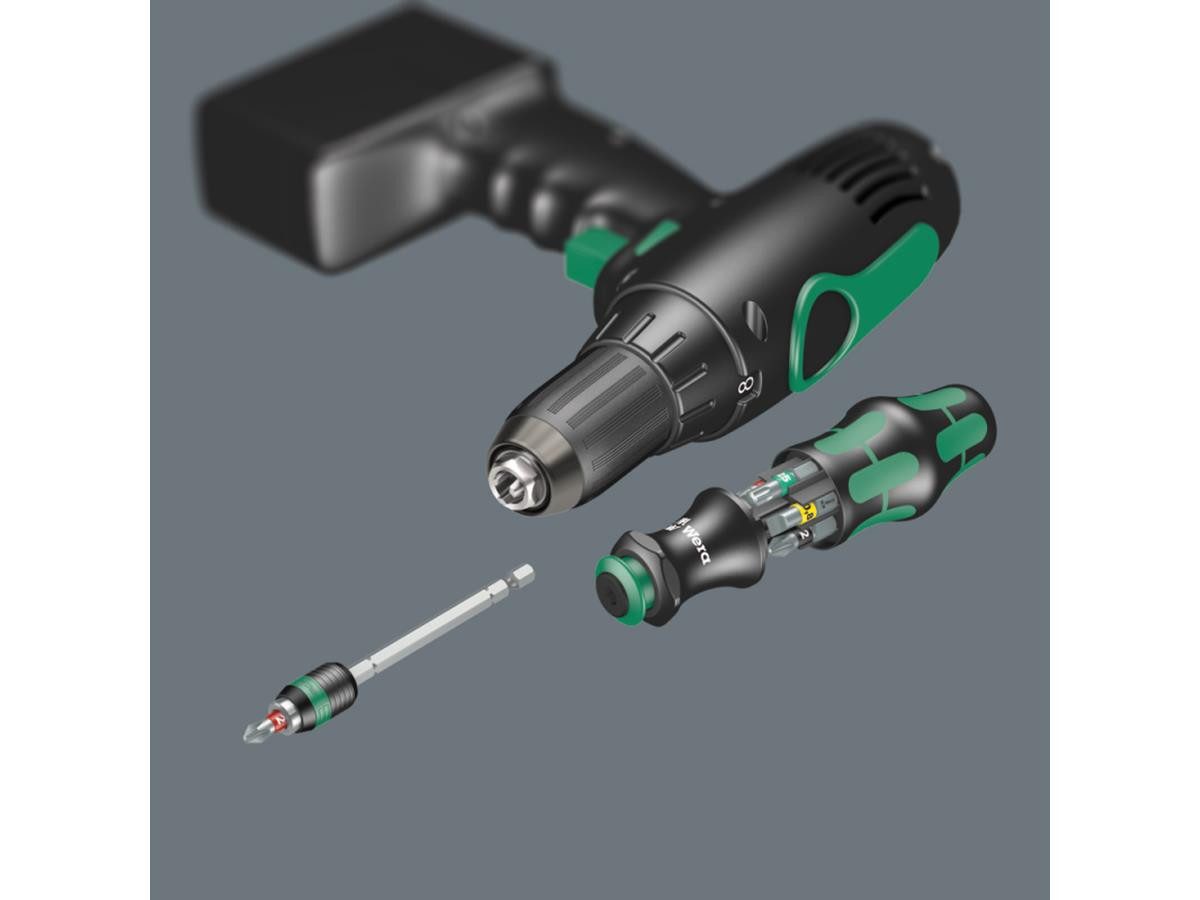Wera Bit-Schraubendreher 20 Tool Finder 1, (Set, 7 St), im Griff versenkbare Bajonettklinge, in robuster Tasche – Bild 4 von 5
