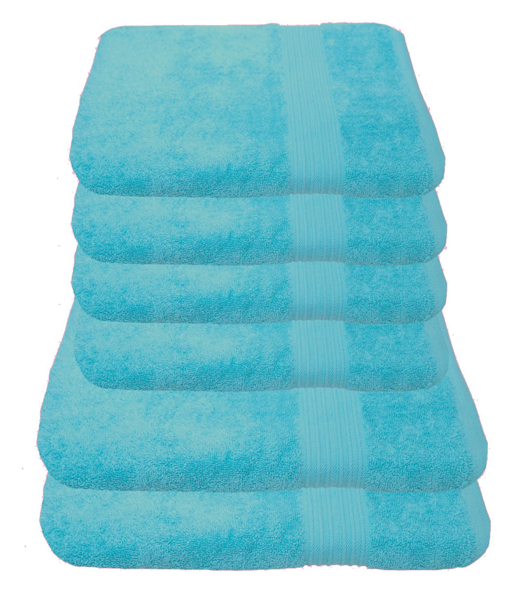Handtücher 6-Handtücher-Babyblau