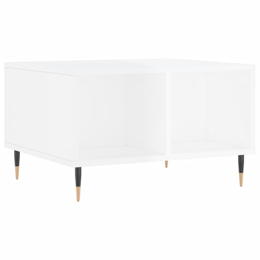vidaXL Couchtisch Couchtisch Hochglanz-Weiß 60x50x36,5 cm günstig online kaufen