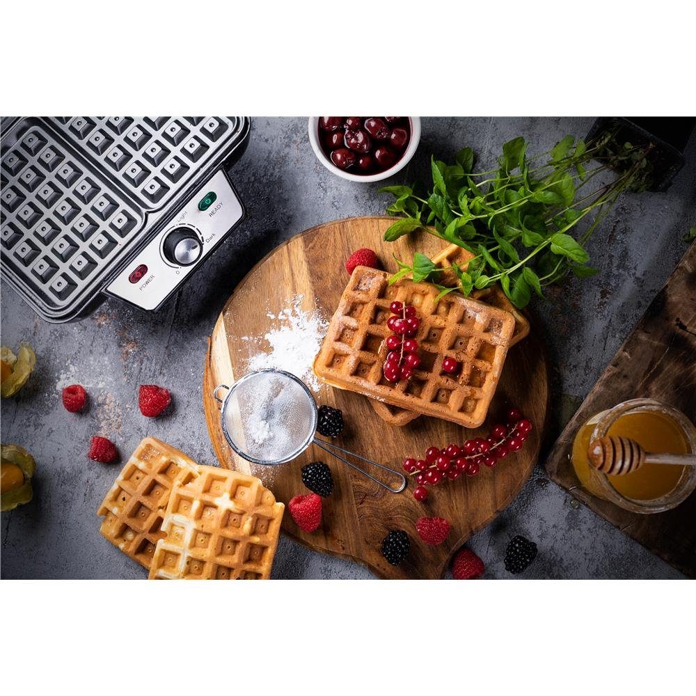 Camry Waffeleisen CR 3046, 1600,00 W, für 2 Waffeln, 1600 W, Waffel Maker, antihaftbeschichtet