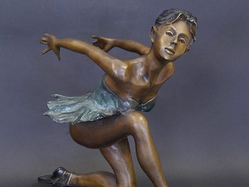 AFG Dekoobjekt Bronze Figur Bronzeskulptur tanzende Ballerina