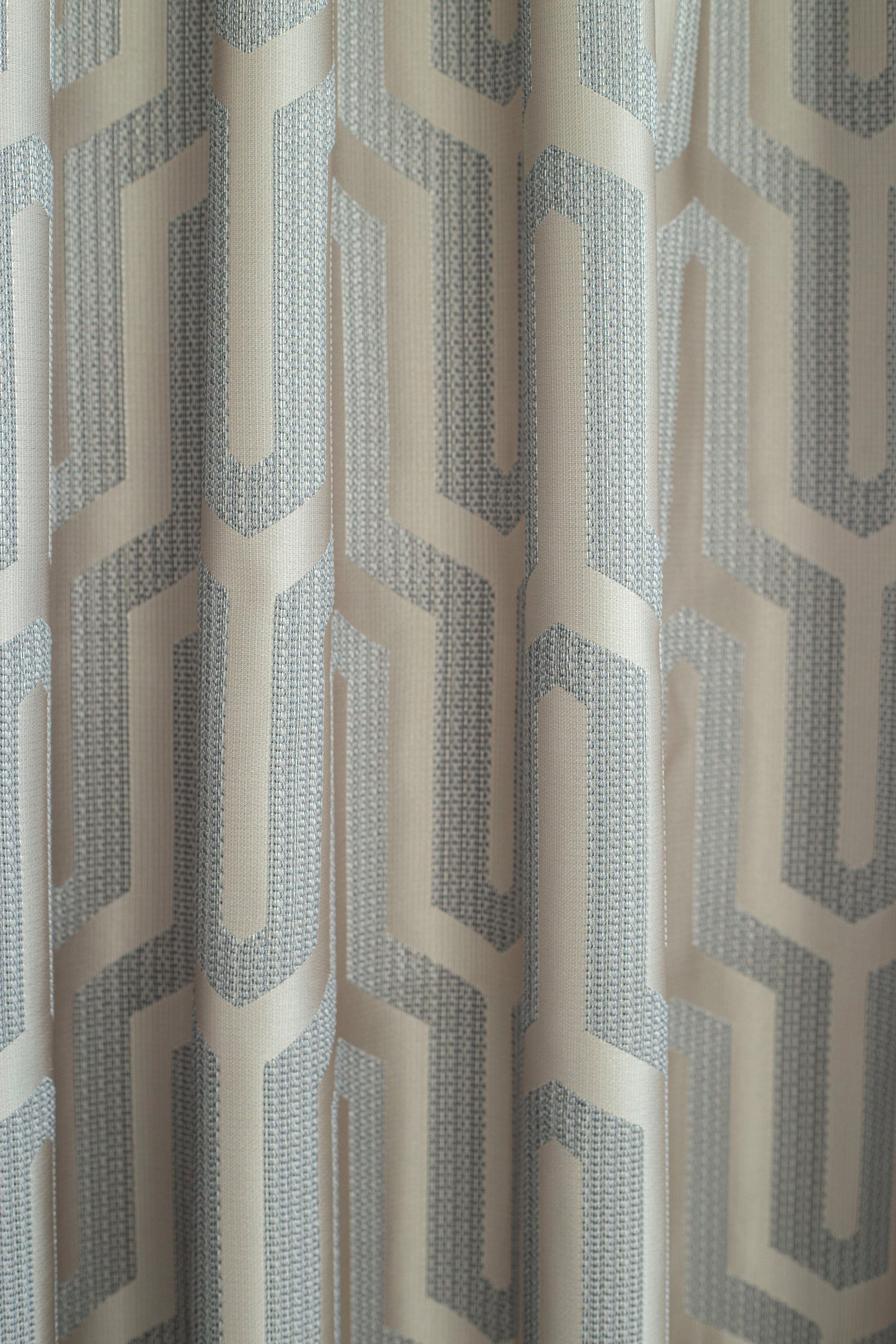 Jacquard, (1 blickdicht, dunkeln Schlaufen Einblicke geometrisch, Schlafzimmer, ab Tiaro, außen Stoffe leicht blickdichte HOMING, blickdicht, halten St), ab Wohnzimmer, verdeckte von Vorhang und