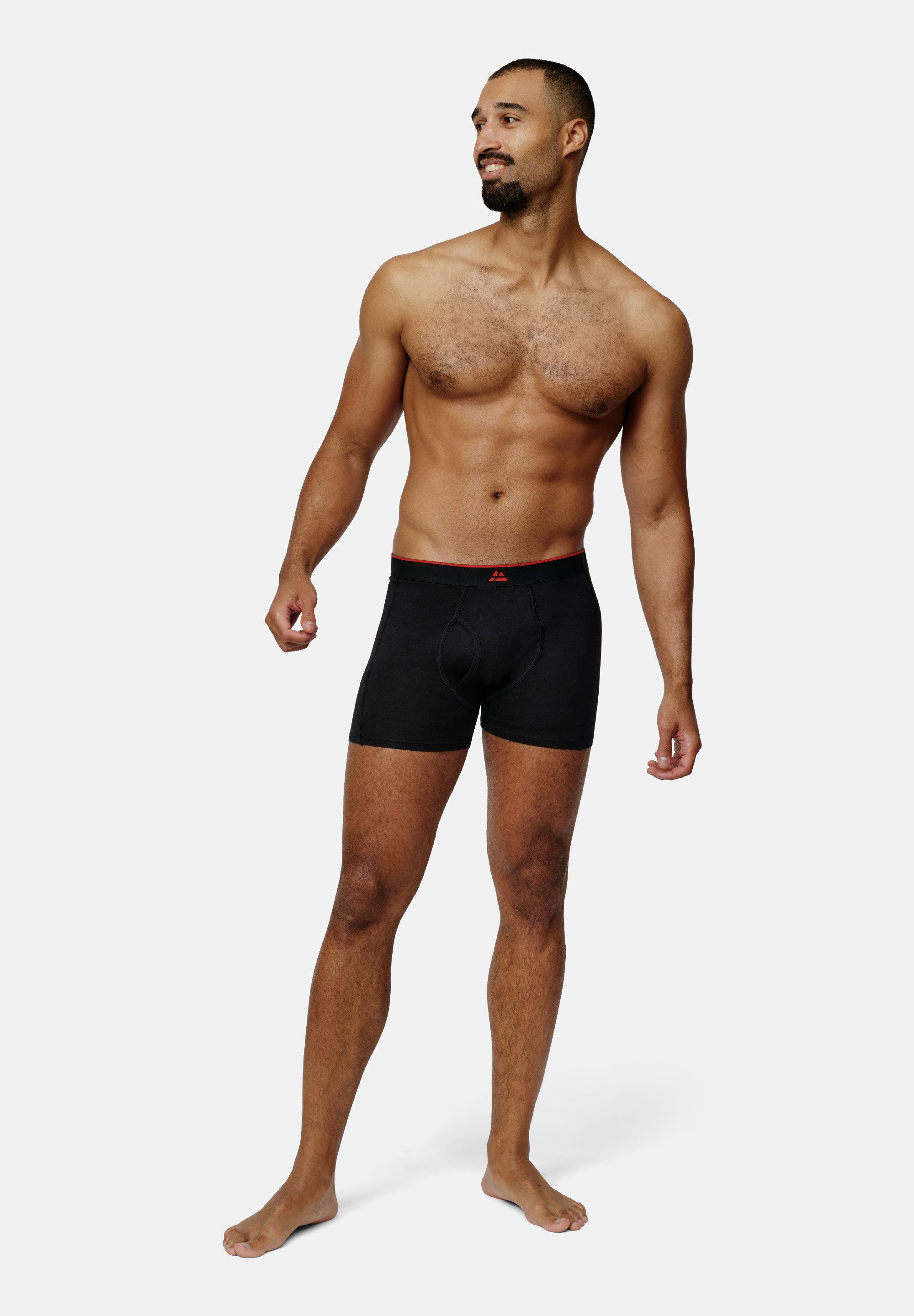 DANISH ENDURANCE Boxershorts Bamboo Trunks with fly (6-St) Superweich mit elastischem Bund, Bambus Unterhosen für Männer