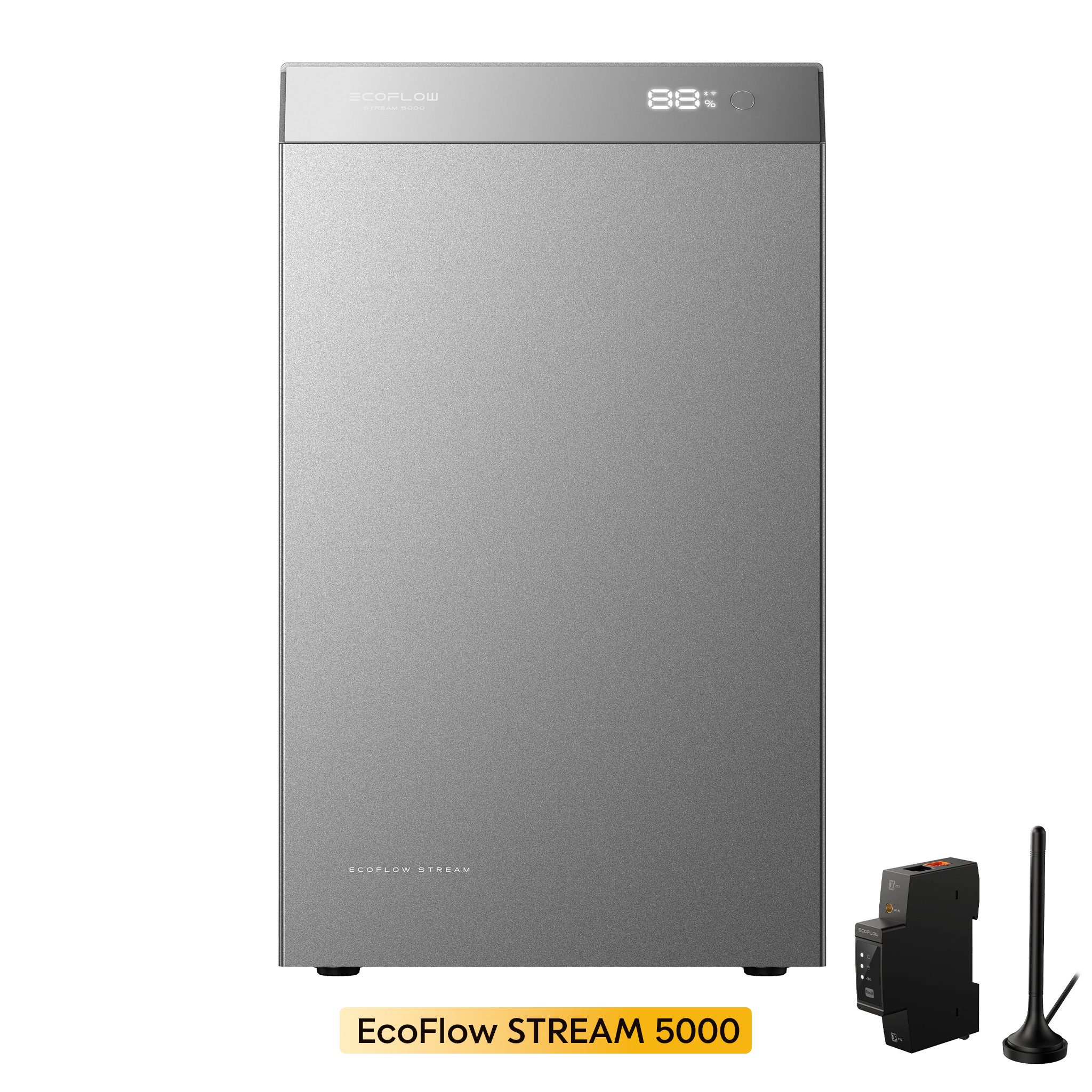 Ecoflow Balkonkraftwerk EcoFlow STREAM 5000 Solarspeicher, 5.024 Wh, 5.000 W Solar-Eingang, 3.000 W AC-Ausgang, 4 MPPT, All-in-One