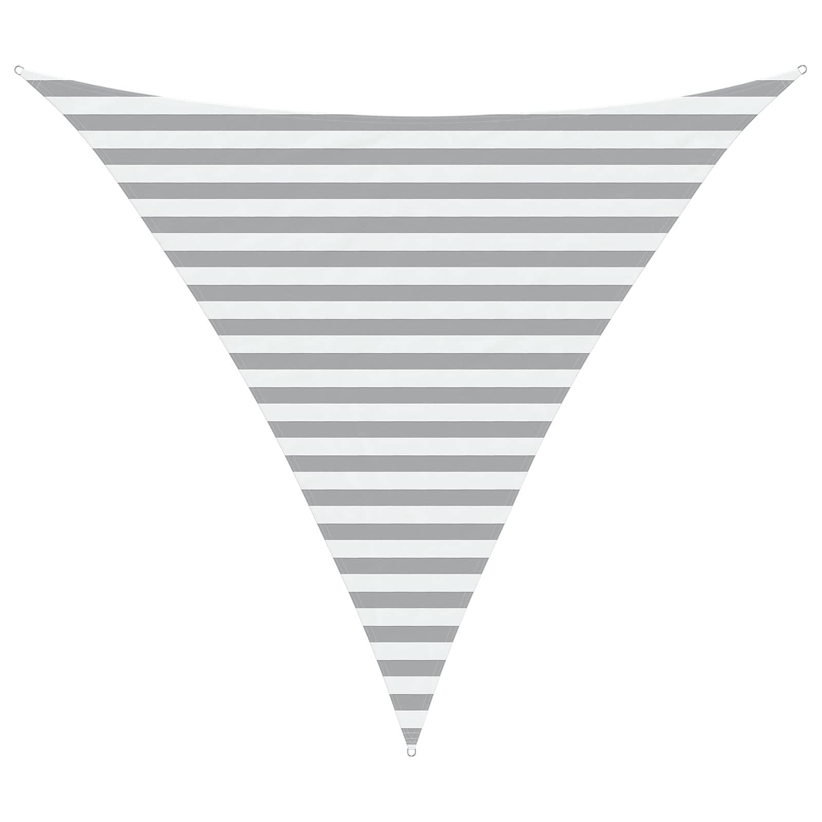 Sonnensegel Sonnensegel Hellgrau und Weiß 3 x 3 x 3 m