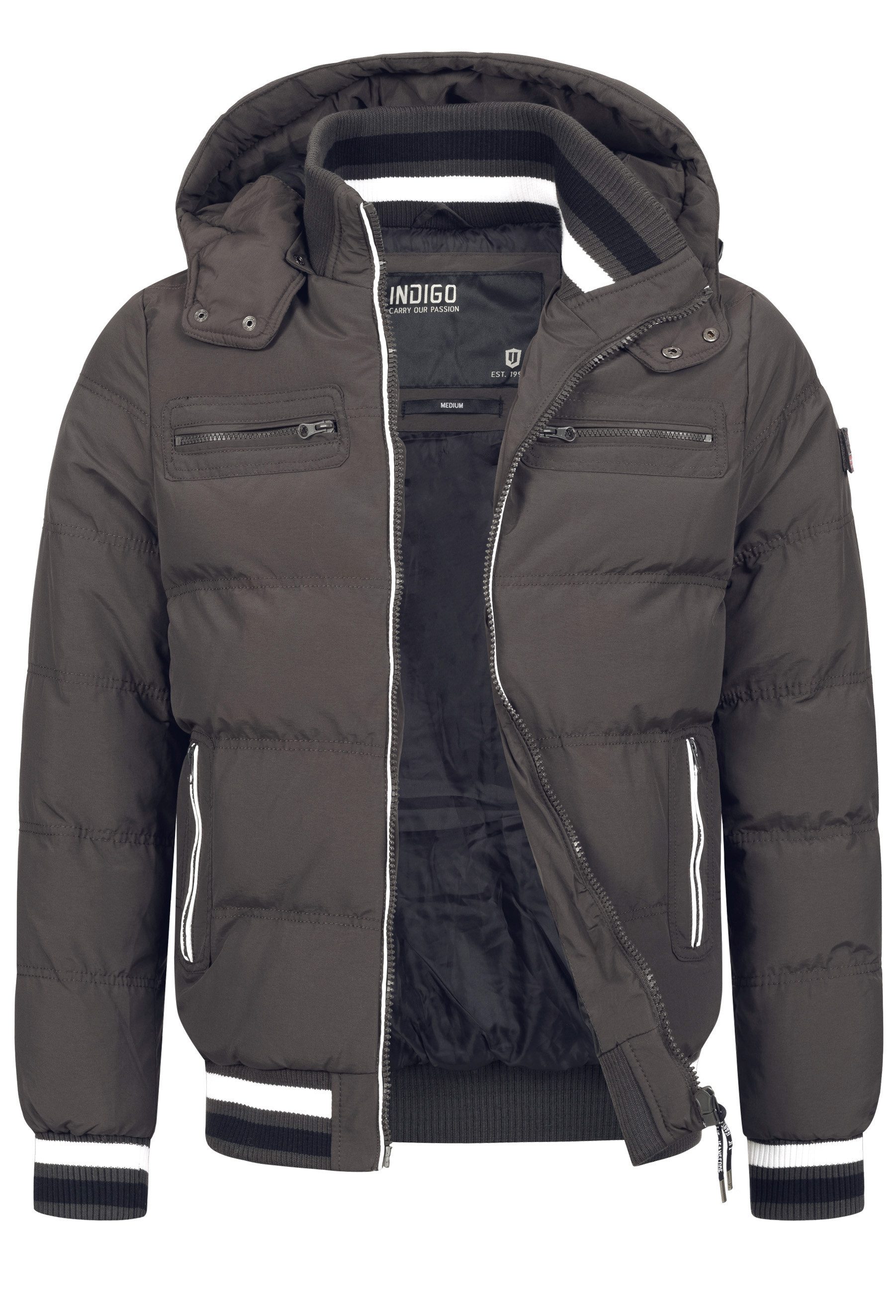 Indicode Steppjacke Herren Marlon Herrenjacke Daunen-Optik mit sportlichem günstig online kaufen