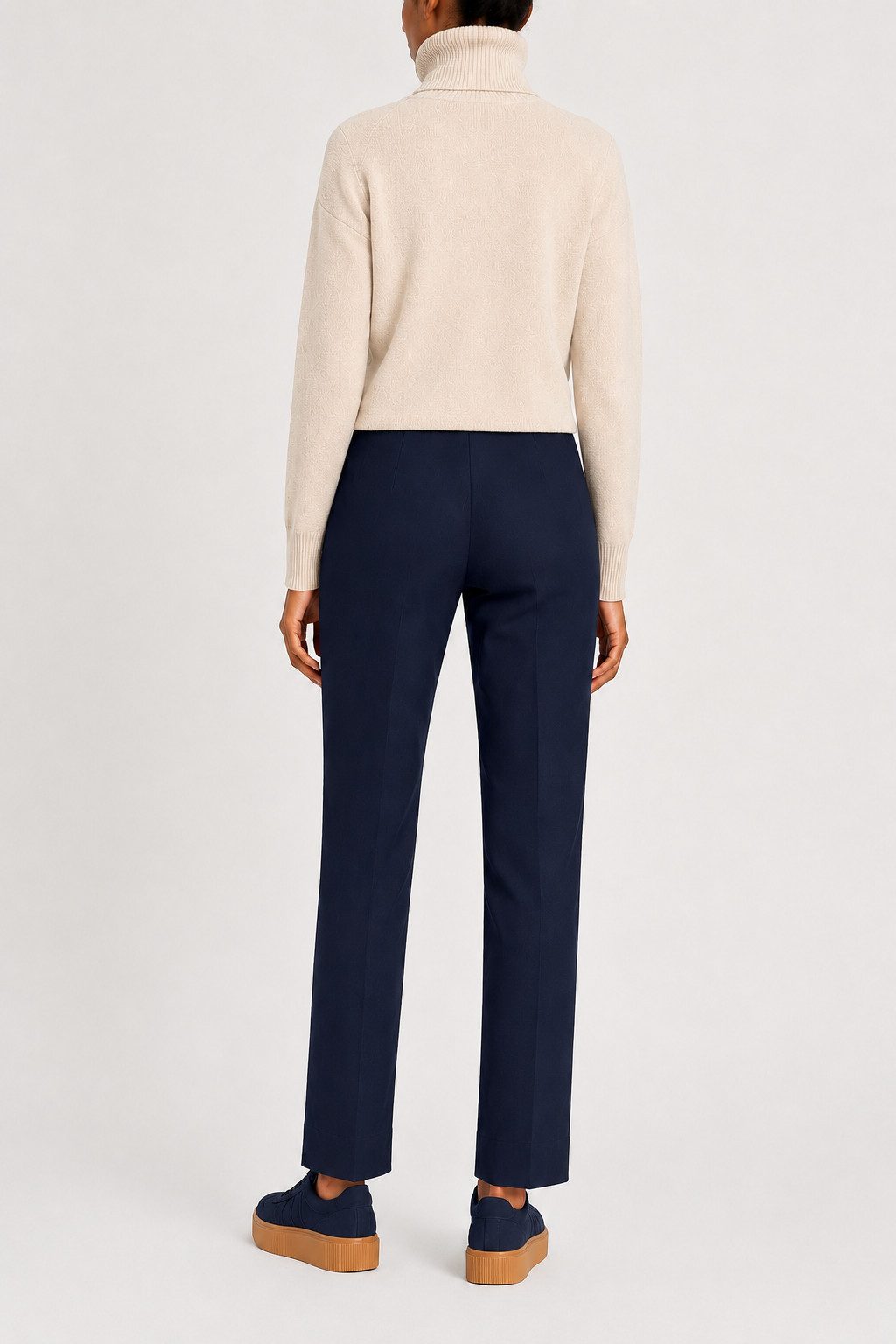 ROBELL Stoffhose Bengaline Damenhose Stretch Schlupfhose mit Comfortbund Beruf Businesshose Damen und zugleich Freizeithose Damen – Bild 4 von 5
